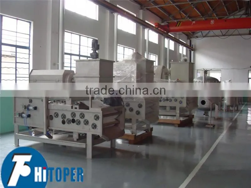 Filtering and purifying treatment system ,round cotton cake filter press