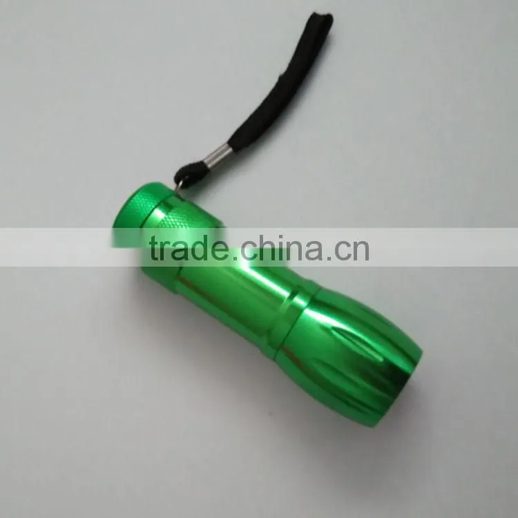 3AAA Battery 9 LED torch flashlight Double blister card package flashlight