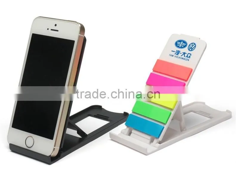 Top quality phone holder,mobile phone stand with memo pad
