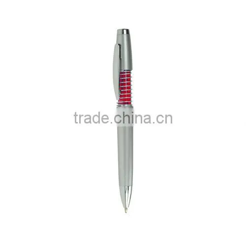 Fashional ballpoint pen with spring for office use