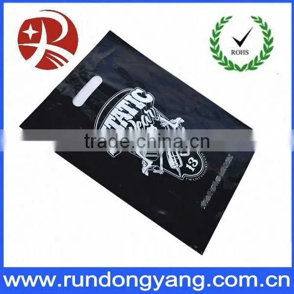 printing custom red plastic carrier bag