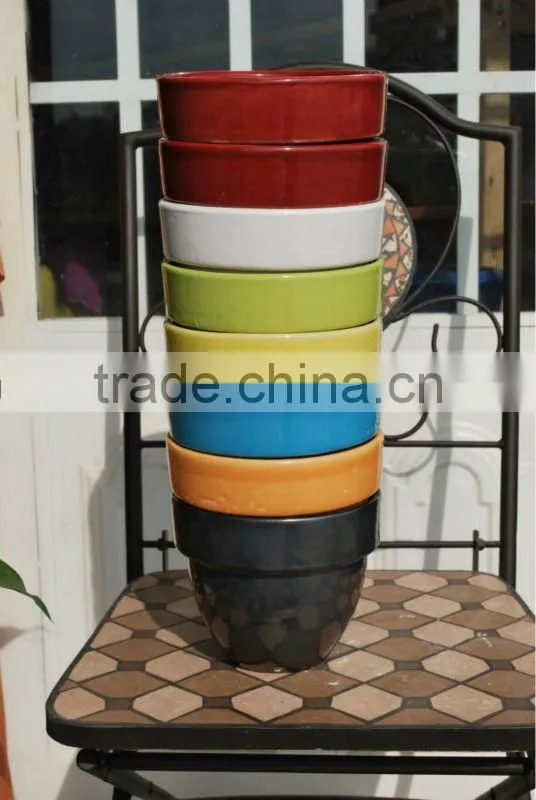 indoor ceramic glazed plant pots