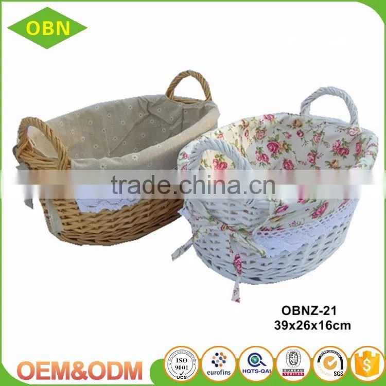 China manufacture export good quality custom Promotional cheap holiday wicker gift baskets