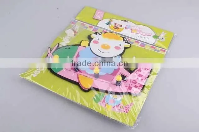 Cartoon sheep shape EVA hook wirh plastic plate/animal shaped hook
