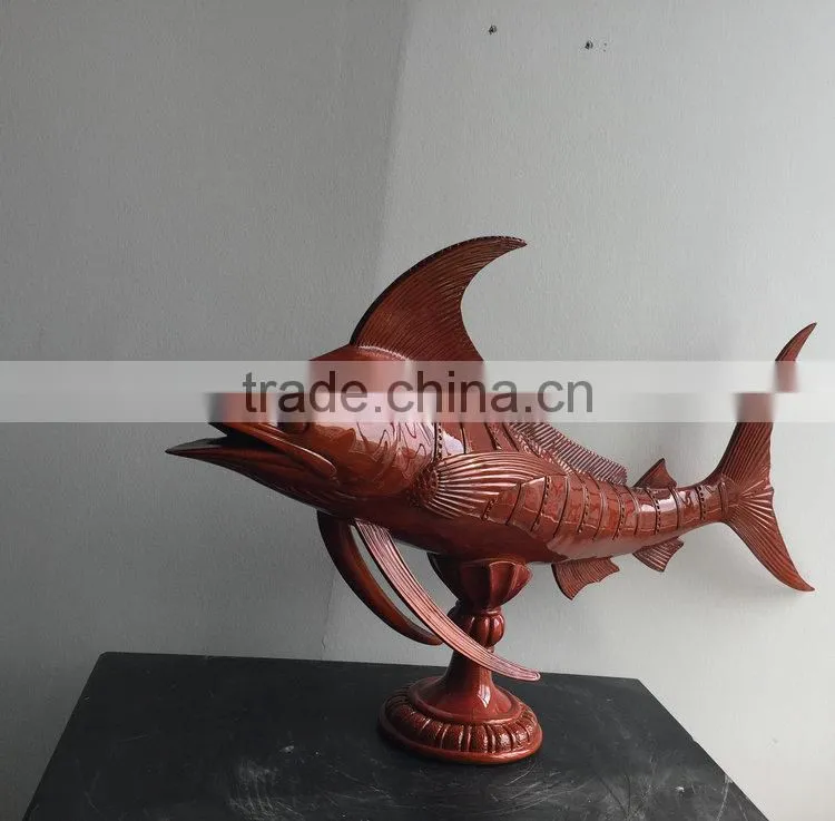 Resin fish figurine statue