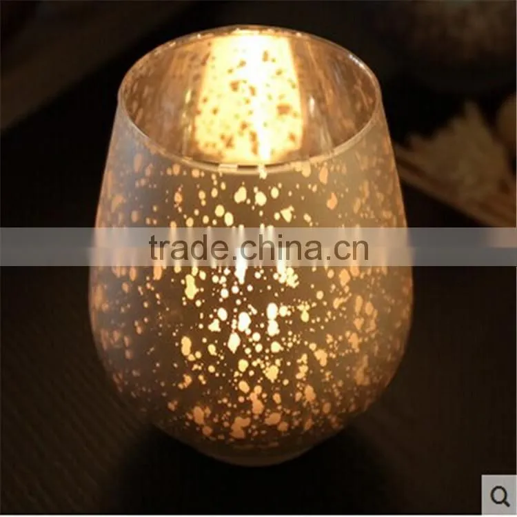 glass candle jar for home wedding decoration use