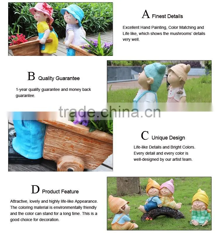 christmas garden statue decorations fiberglass garden child statue