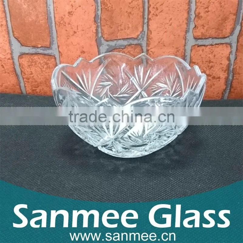 Hot Sale Clear Glass Bowl Glass Punch Salad Bowl