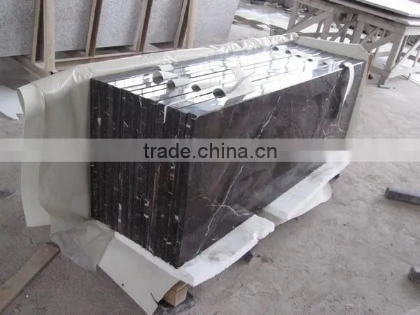 Top quality laurent brown marble table top and vanity top