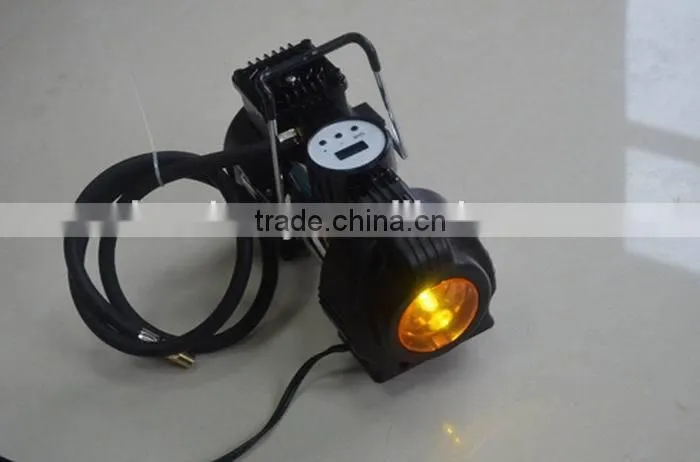 150 PSI DC 12V led light car air compressor/ car tire inflator