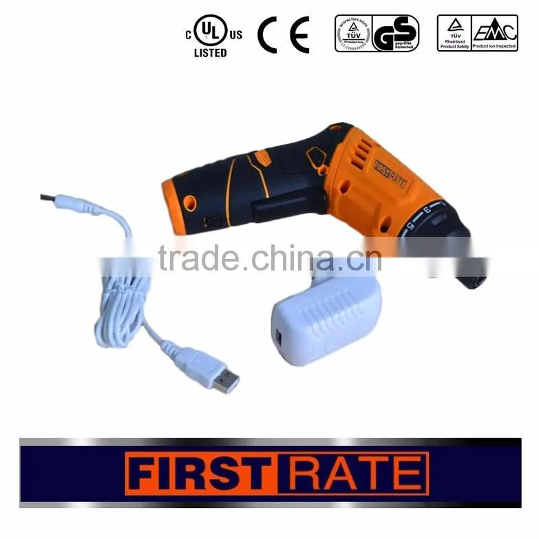 First Rate Rechargable Lithium ion battery 3.6V Cordless Screwdriver