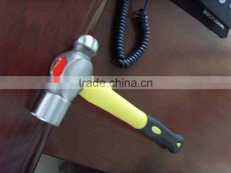 British type ball pein hammer with fiberglass handle