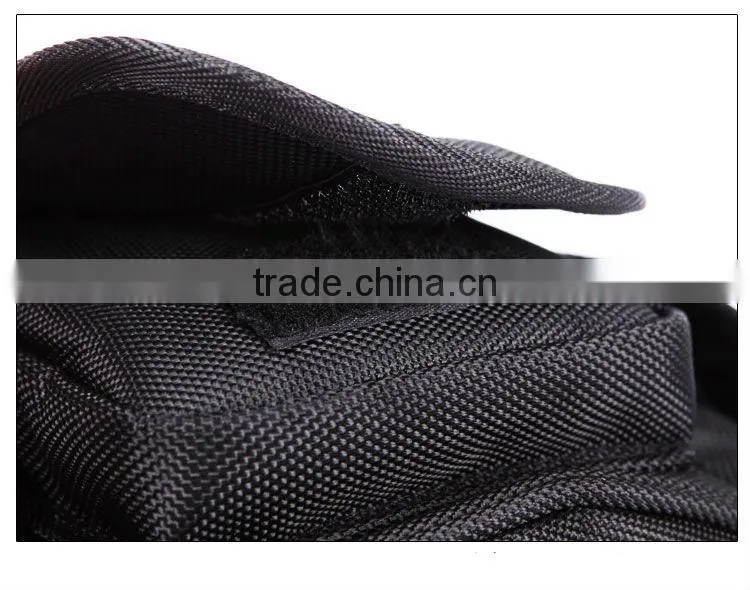 Outdoor sport black waist bag for men