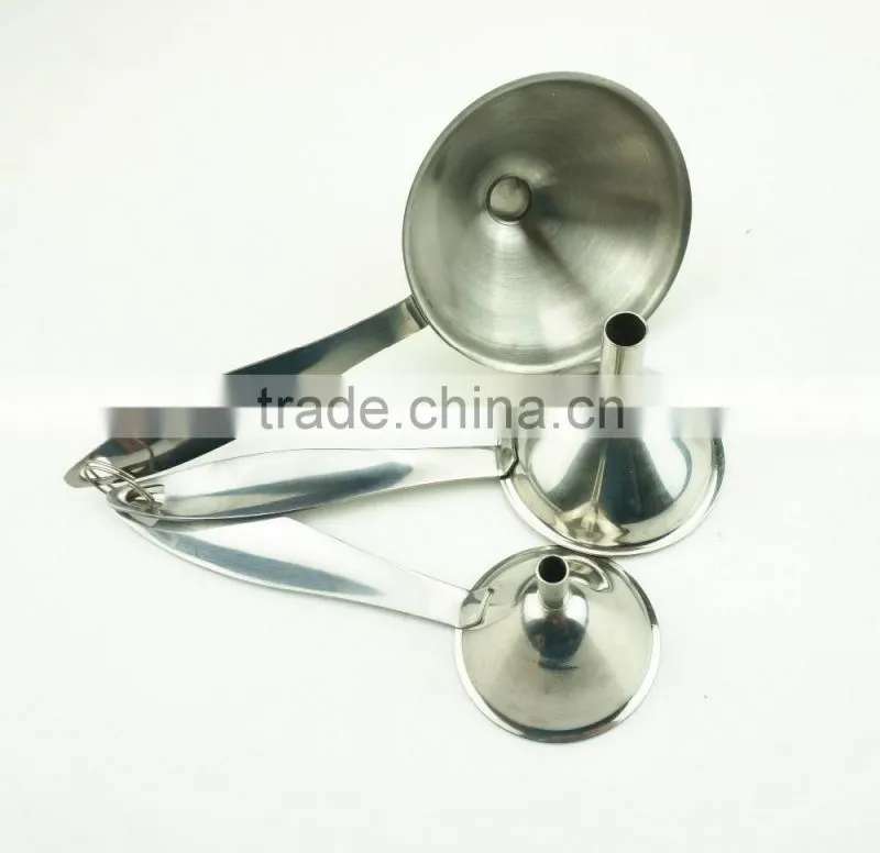 42134 3PCS Latest popular high quality small stainless steel funnel