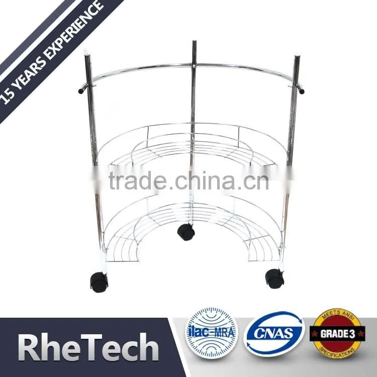 Wholesale Double Metal Wire Storage Standing Rack Holder