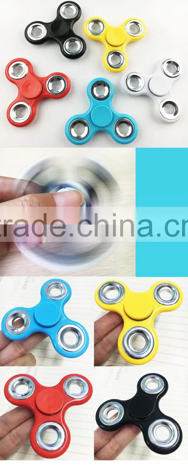 Newest fidget toys relieve stress metal hand spinner
