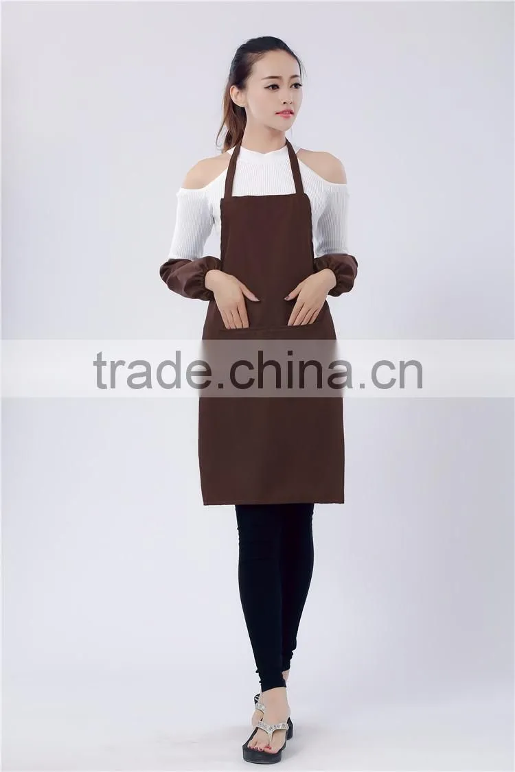 New silk screen high quality cheap plain apron for promotion