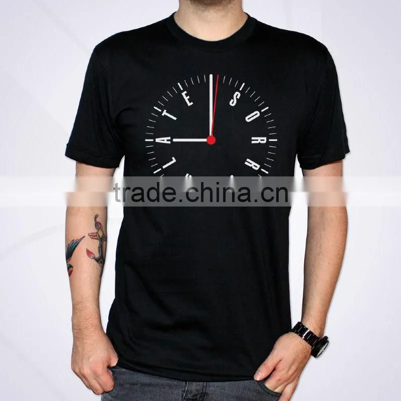 Printed logo 100% cotton rock t-shirt manufacturer