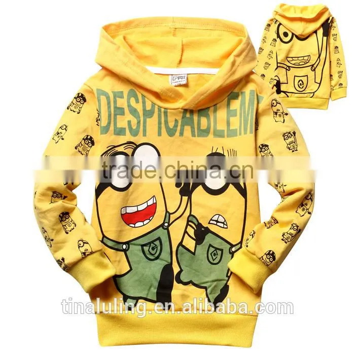 New Fashion baby boys clothing kids cartoon hoodie children sweatshirt with hood