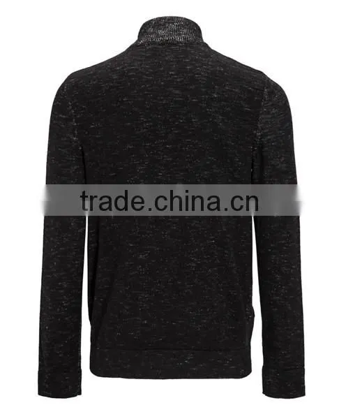 2014 Hot sale color cotton knitting ribbed men's cardigan sweater