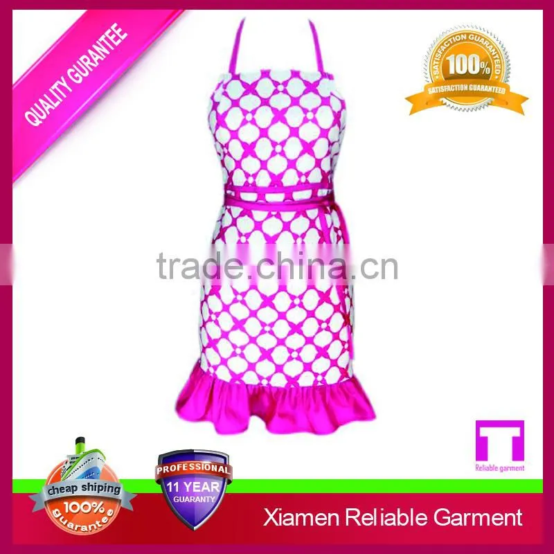 Bulk wholesale ruffle denim bbq masterchef apron