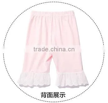 Hot selling custom fashion pants for little kids/girls ruffle pants