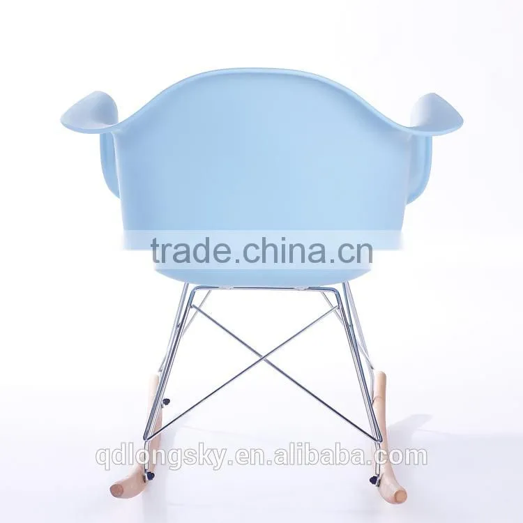 LS-4012B Plastic armrest PP classic rocking chair Home furniture chair modern bentwood rocking chair