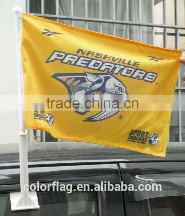 custom polyester car window flag