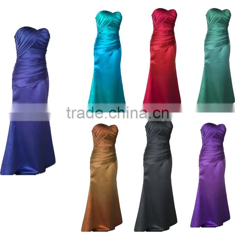 China Supplier Evening Dress Formal Party Ball Gown Prom Wedding Bridesmaid Dress
