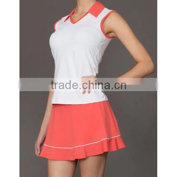 Custom new design dress clothes hot sale fashion girls tennis dresses
