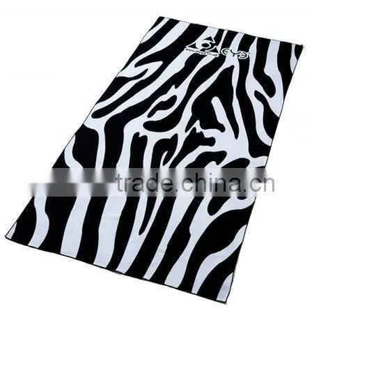 Ultra Absorbent Soft Transfer Prinited Microfiber Beach Towel