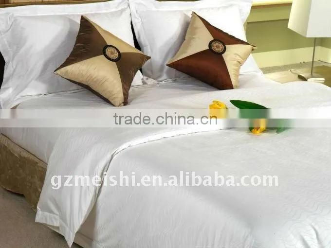 100%cotton white hotel bedding sheet