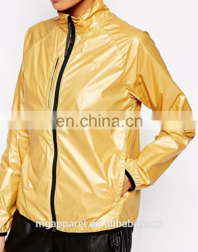 Fashion jackets women 2016 woman plain windbreaker jacket wholesale