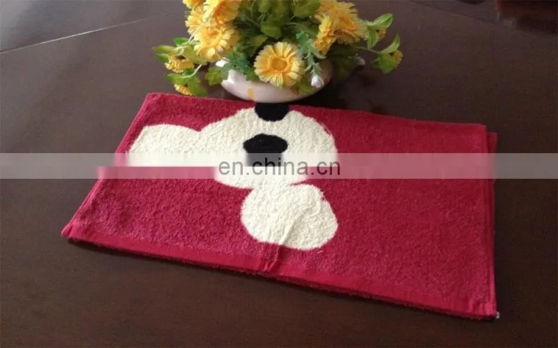matching in colour reactive printed hand towel with low price