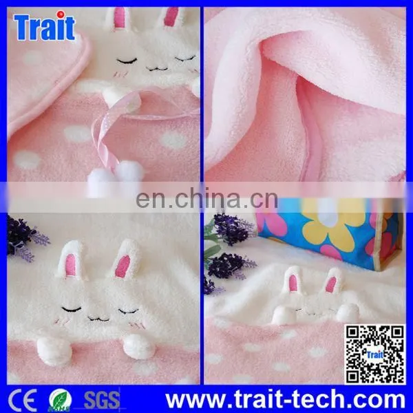 3D Cute Cartoon Soft Coral Fleece Plush Air Conditioning Blankets Baby Bedding