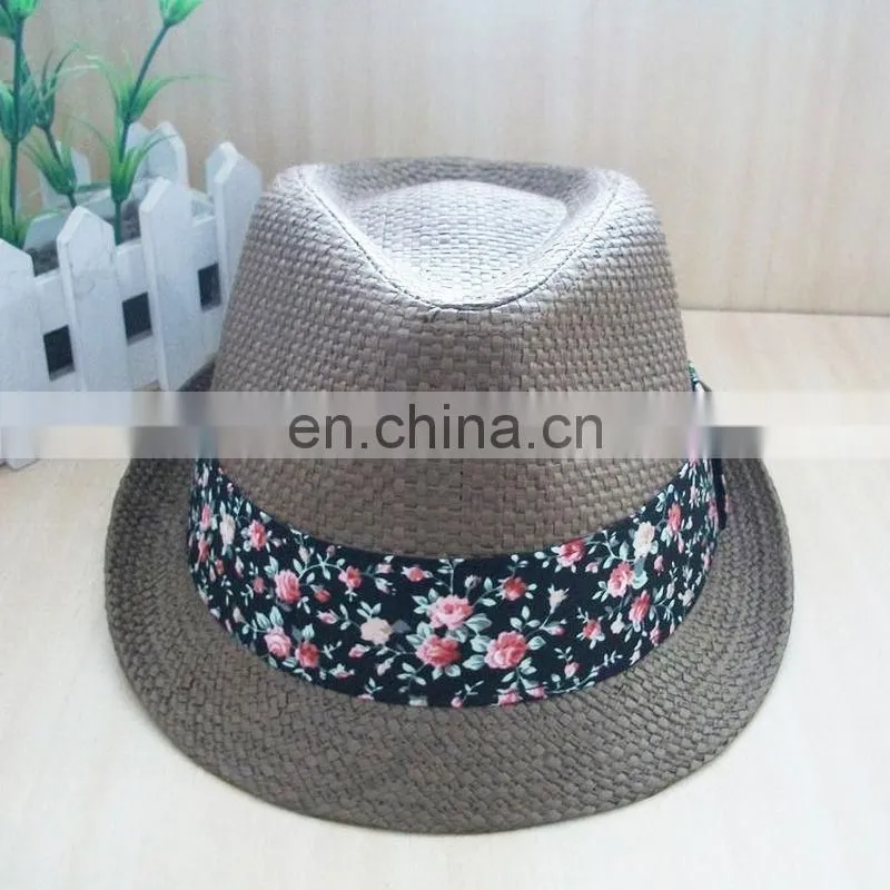 Straw weaving fedora hat ribbon & rope