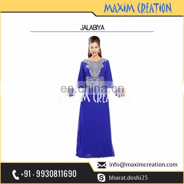 New Fashion Long Sleeve Arabic Evening Maxi Dress For Women