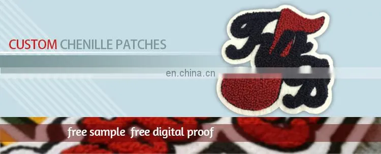 no minimum order quantity custom chenille patches