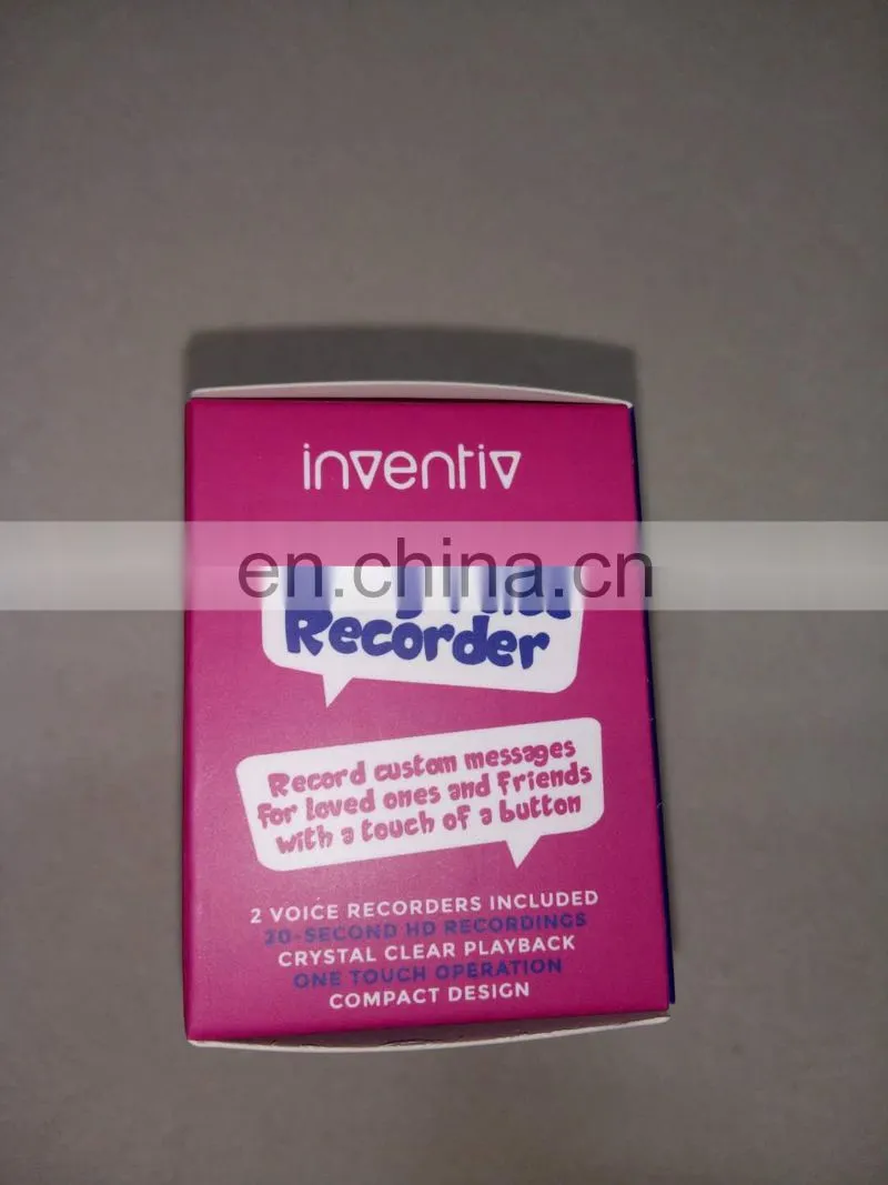 Customizable color and packaging of mini voice recorder module
