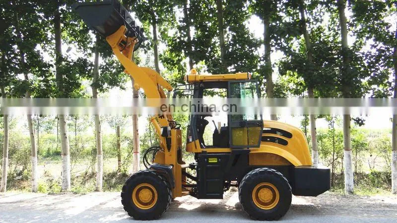 Loader 4WD CE 1.6Ton ZL16 with 4 in 1 bucket/snow blade shovel loader