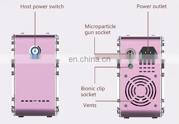 Meso Gun Facial Hydrating Needle Free Jet Injection Machine With EMS Microcurrent