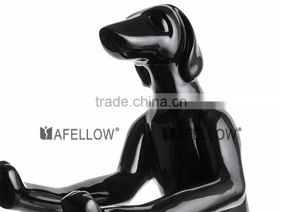 Animal black dog mannequin for sale