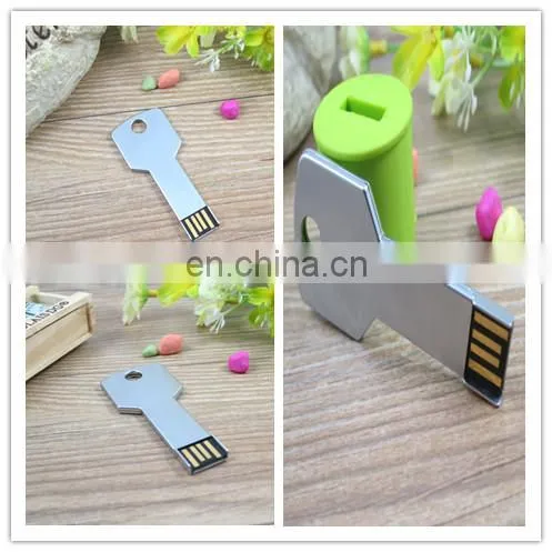 Low Price Custom Promotion Metal USB Stick USB 2.0 Popular Pen Drive Key Shaped USB Flash Drive