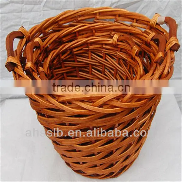 wicker garden planter