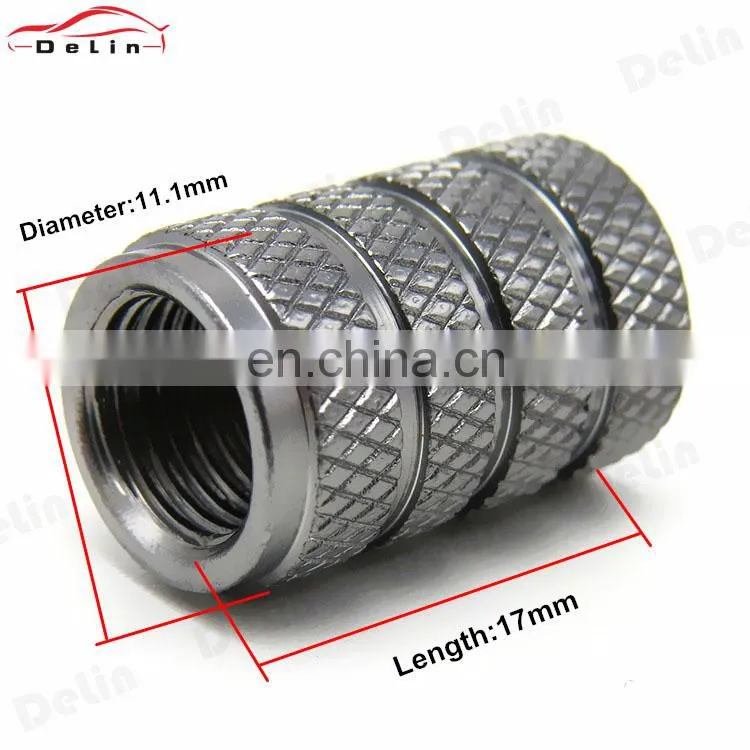 Aluminum tire valve stem caps black barrel design universal fit Cars, Trucks, SUV, Motorcycles, Bike and Bicycle
