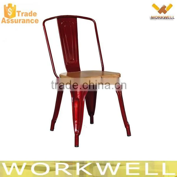 WorkWell industrial metal chair with seat cushions Kw-St23
