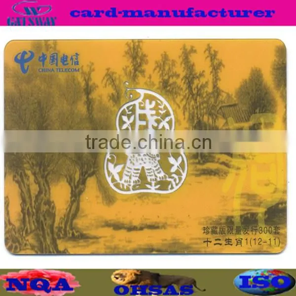 rfid transparent card with magnetic strip with gold/silver background