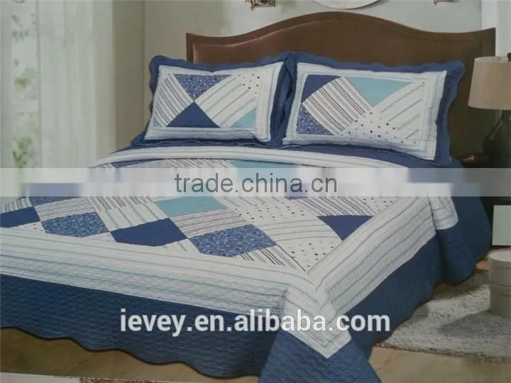 high quality best price cotton fabric plaid style bed sheet patchwork summer quilt patchwork quilt wholesale