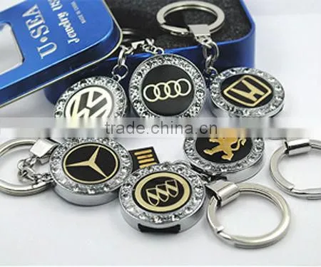 Auto Mark USB Key Ring/ Metal USB For Promotional Gifts