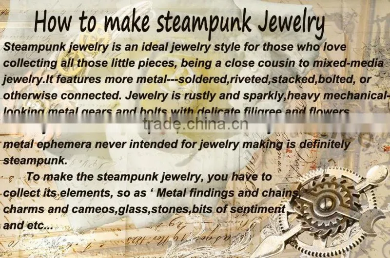 30mm steampunk necklace retrospective bronze pendants cheap price